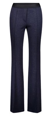 Gardeur Dames broek: Zaria, Blauw gespikkels ( Wollen look en feeling )