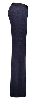 Gardeur Dames broek: Zaria, Blauw gespikkels ( Wollen look en feeling )
