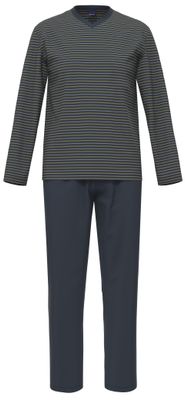 Ammann heren pyjama: V hals, recht