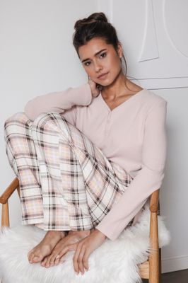 Pastunette pyjama Dames: Pink, Fleece