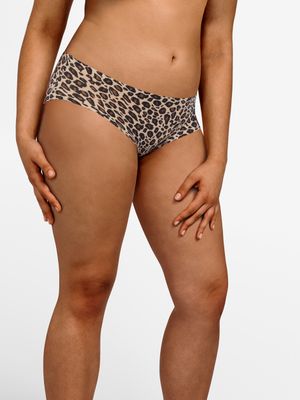 Chantelle softstretch Hipster: Leopard Print, Shorty model, naadloos ( TU: XS/XL )