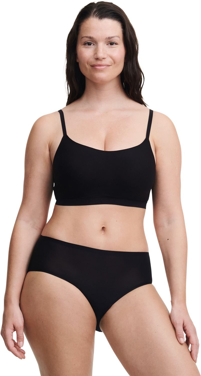 Chantelle softstretch Hipster: Zwart, Shorty model, naadloos ( TU: XS/XL )