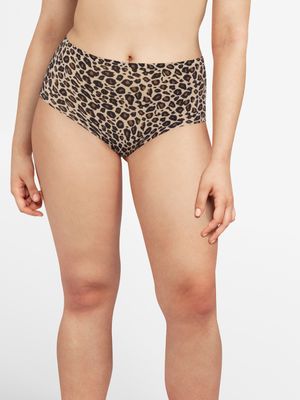 Chantelle softstretch Taille slip: Leopart Print, Taille model, naadloos ( TU: XS/XL )