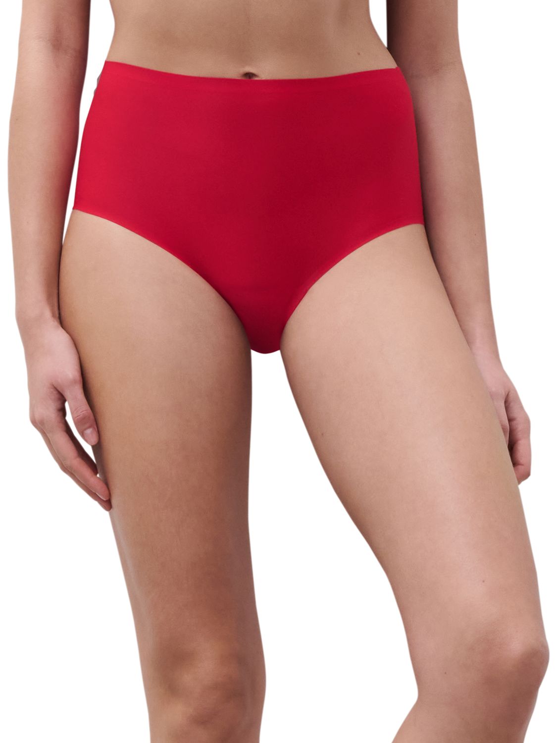 Chantelle softstretch Taille slip: Poppy Red, Taille model, naadloos ( TU: XS/XL )