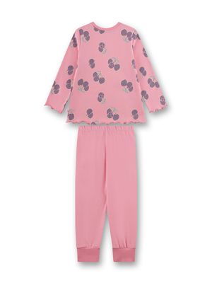 Sanetta Meisjes Pyjama: Roze, kersen, Katoen