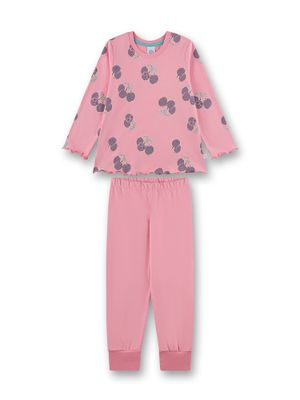 Sanetta Meisjes Pyjama: Roze, kersen, Katoen