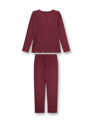 Sanetta Pyjama Meisjes: Bordeaux