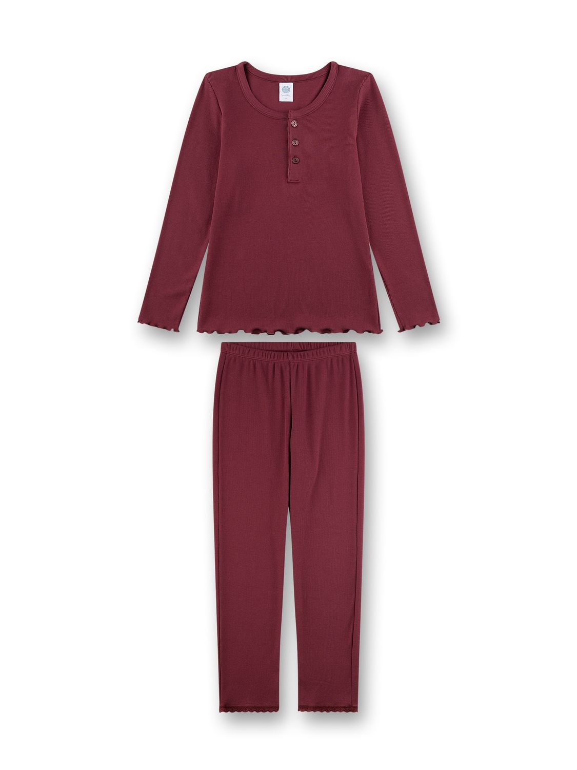 Sanetta Pyjama Meisjes: Bordeaux