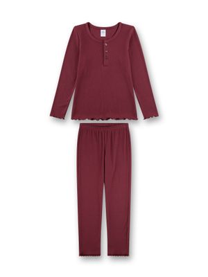 Sanetta Pyjama Meisjes: Bordeaux
