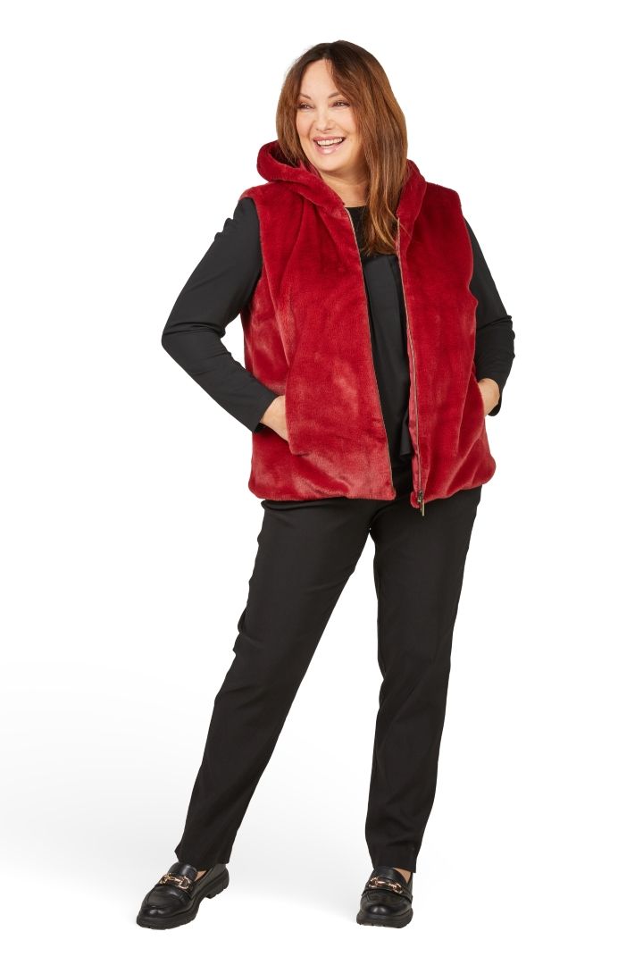 Mona Lisa Bodywarmer: Bordeaux, Duitse Maten