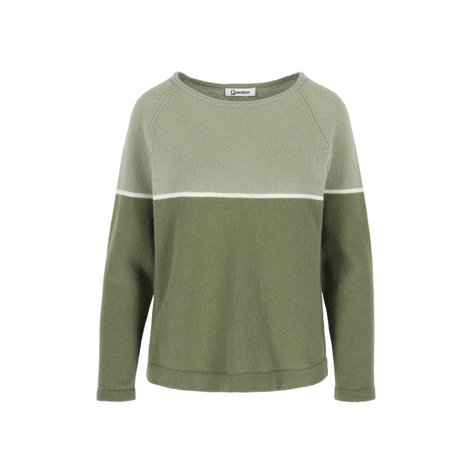 Punto Dames pull: Groen / ecru