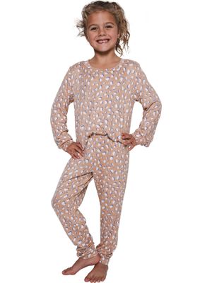 Pastunette Pyjama meisjes: Beige, luipaard print