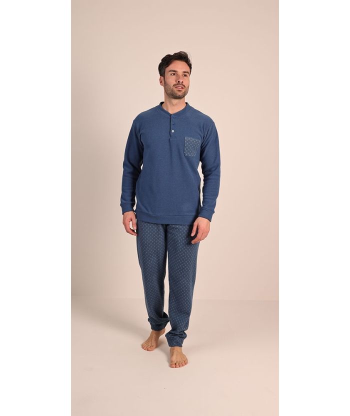 Gary Punto Milano Pyjama Heren: Blauw