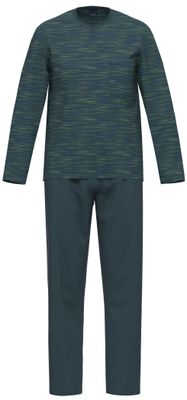 Ammann Heren Pyjama: Blauw, V hals