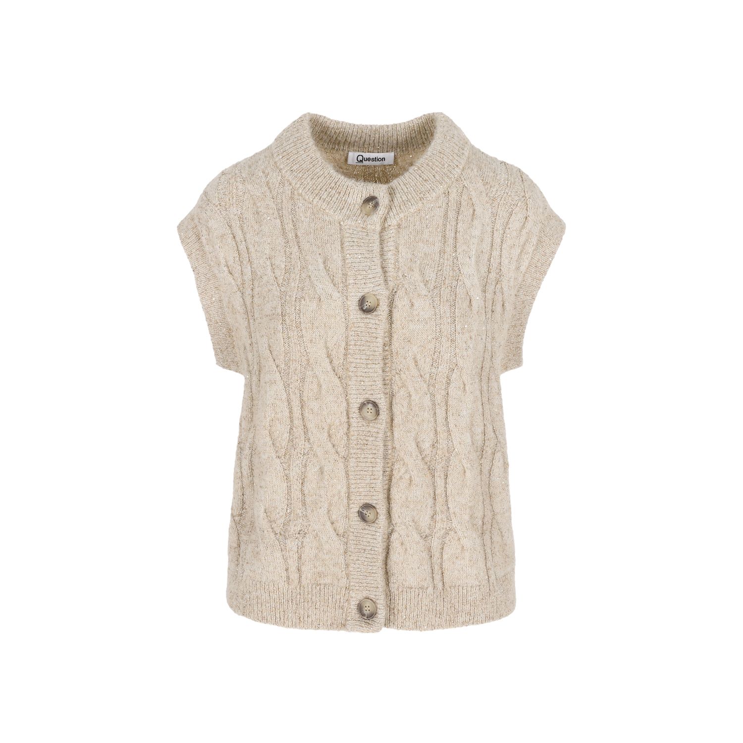 Punto One Question: Ona, Gilet zonder mouwen, Beige