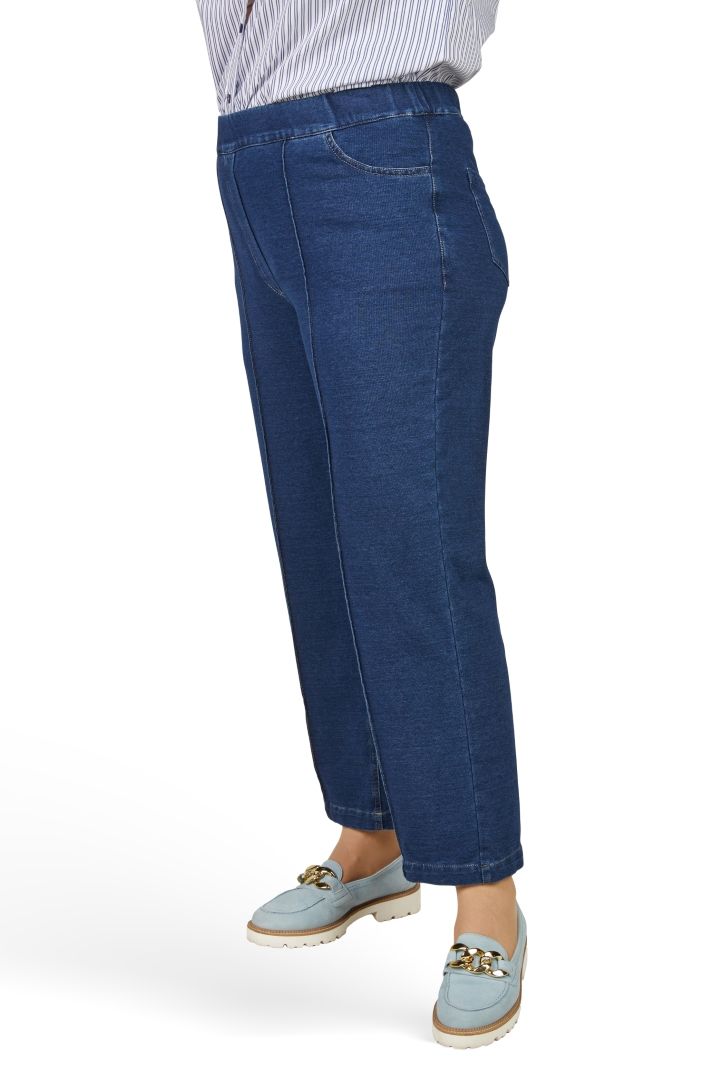 Mona Lisa Jeans Broek: Blauw, Elastiek in de lenden