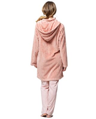 Egatex kamerjas Dames: Peach kleur, Met rits
