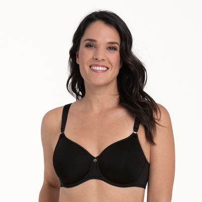 Anita spacer BH: Claire, Zwart , Soft fitting, Europese Maten