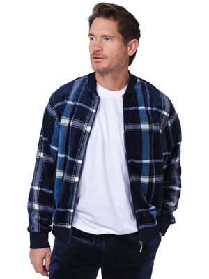 Pastunette Homewear Heren: Blauw met rits