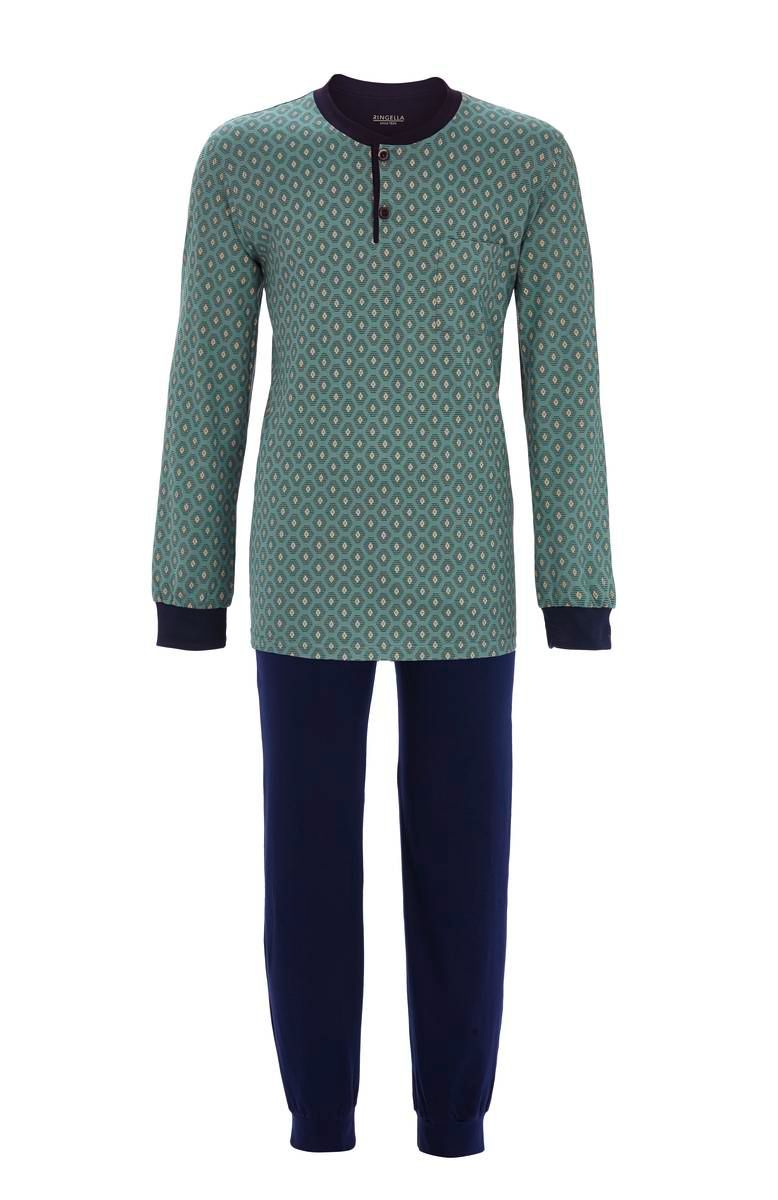 Ringella Pyjama heren: Licht groen, katoen
