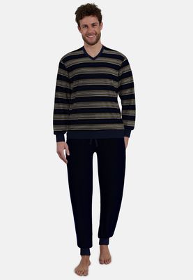Gotzburg Heren pyjama: velours, V hals