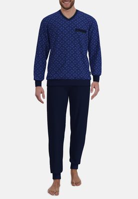 Gotzburg pyjama heren: Blauw geprint