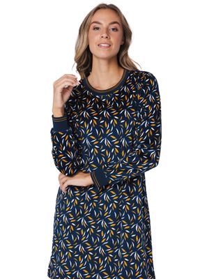 Pastunette Dames nachthemd: Blauw, Fleece