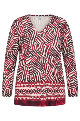KJ Brand T-shirt lange mouwen: duitse maten, Bordeau