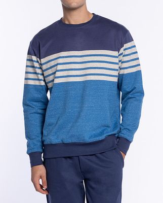 Punto blanco Pyjama Heren: Gemoltoneerd, Blauw