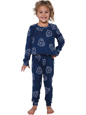 Pastunette meisjes pyjama: Blauw, super zacht