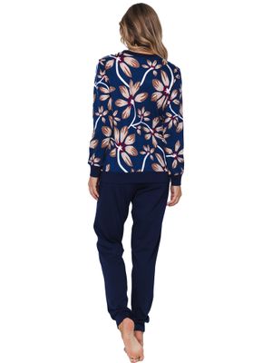 Pastunette dames pyjama: Blauw, interlock katoen