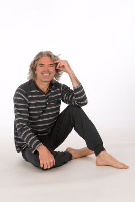 Perlina Heren pyjama: James, Grijs,