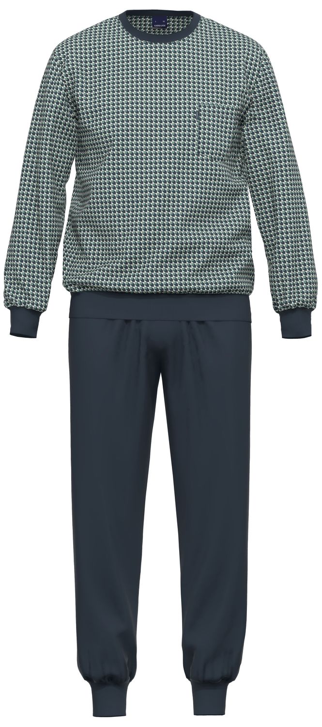 Ammann Heren pyjama: geprint, 100% Katoen