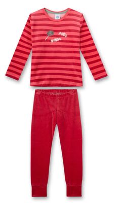 Sanetta Meisjes Pyjama: Veours, snoepjes motief