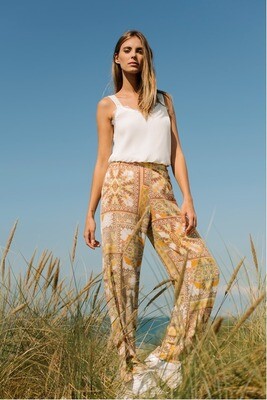 Signe Nature bedrukte broek: Voile stof