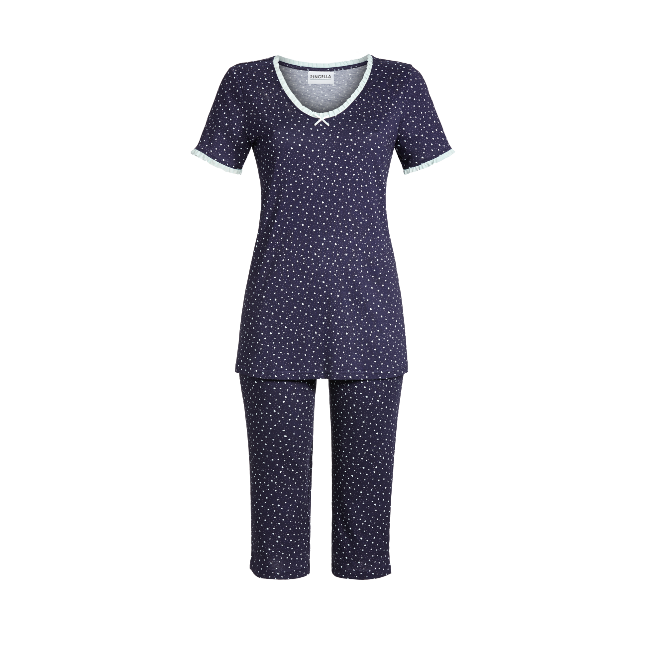 Ringella Dames Pyjama: Tencel, Korte mouw / capri