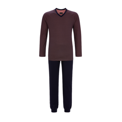 Ringella Heren Pyjama: V hals, lange mouw / broek