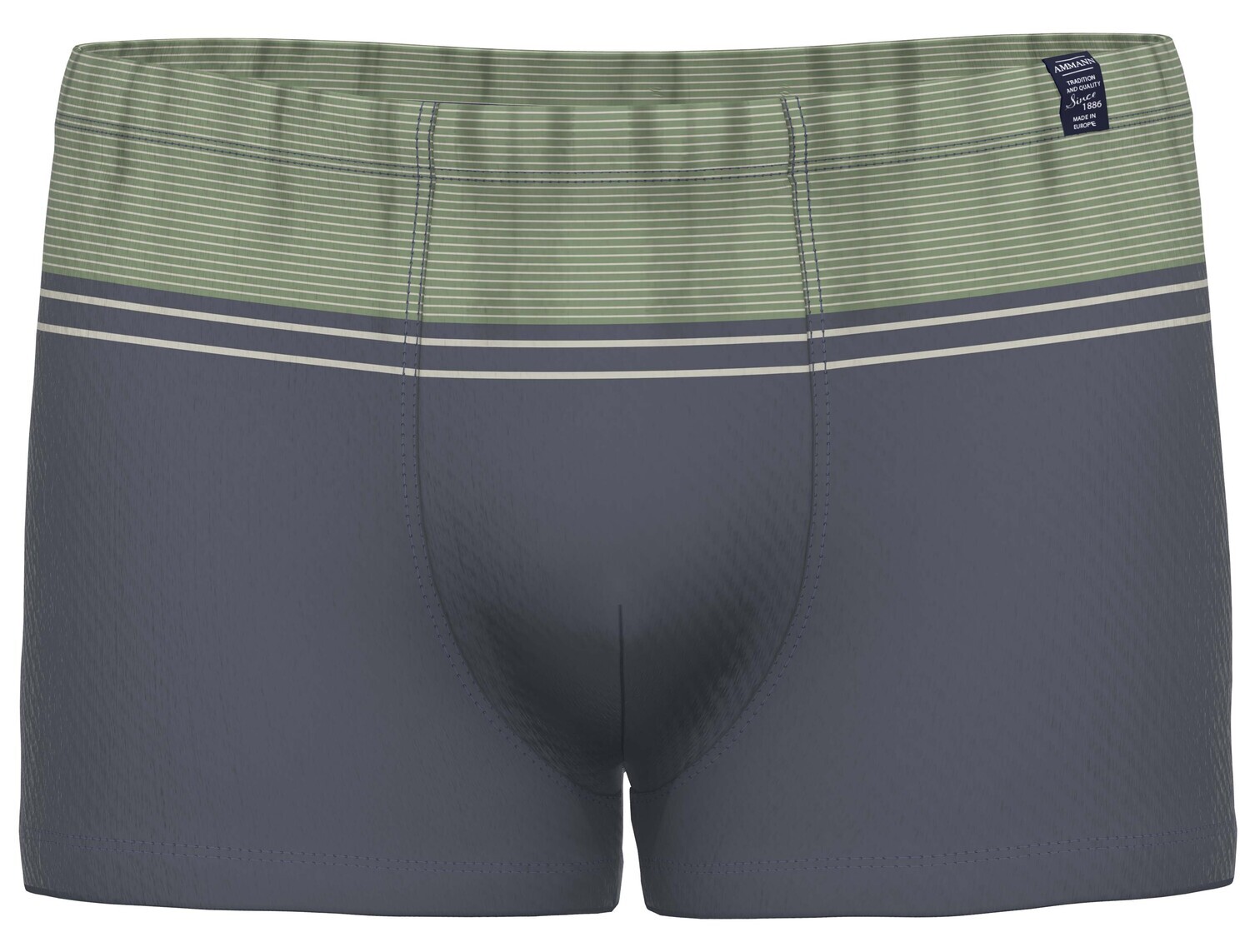 Ammann Heren boxershort: Groen / blauw, Korte bil