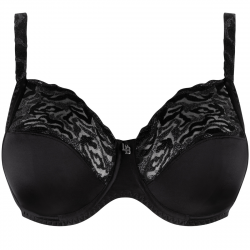 Louisa Bracq Beugel Bh: Electic waves, zwart ( Europese maten )