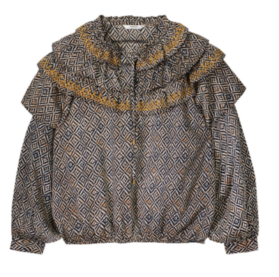 Summum bloes: Beige / bruin print