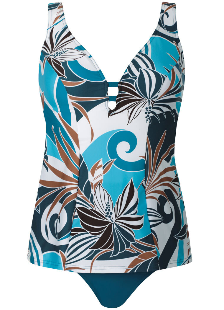 Sunflair Tankini, voorgevormde cups, midi slip