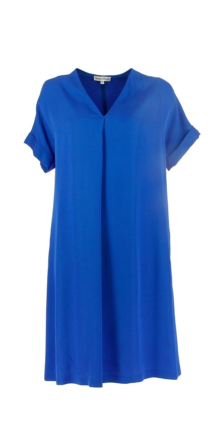 Signe Nature: Satijn blauw kleed