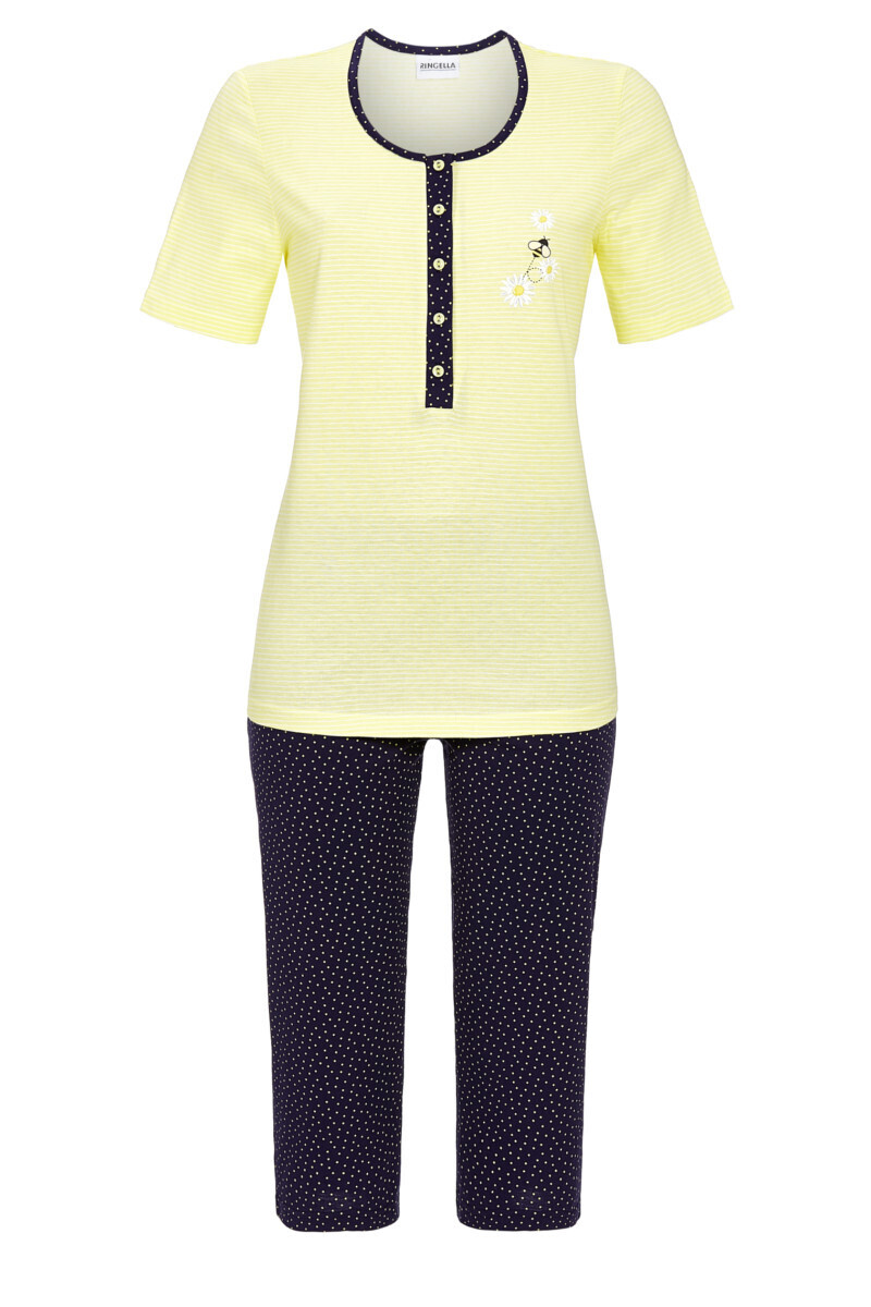 Ringella Dames Pyjama: Korte mouw / capri broek