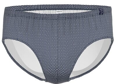 Ammann heren slip: Midi blauw gestreept, katoen / modal