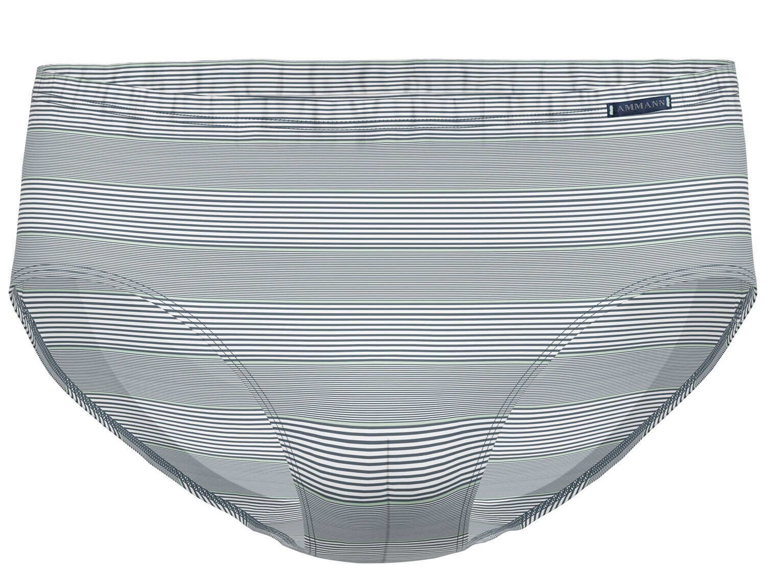Ammann heren slip: Midi blauw gestreept