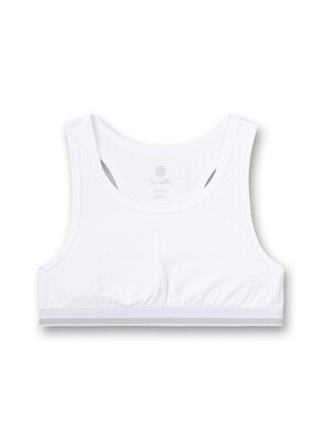 Sanetta bustier meisjes: Wit