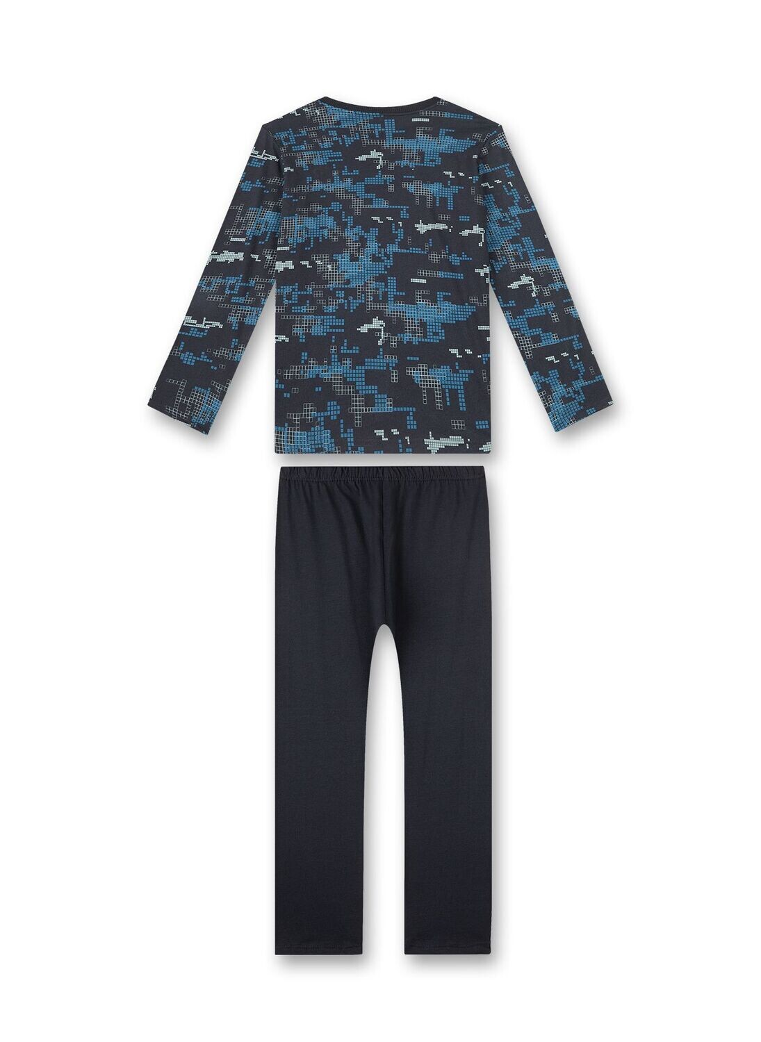 Sanetta Pyjama Jongens: 100% Katoen, antraciet