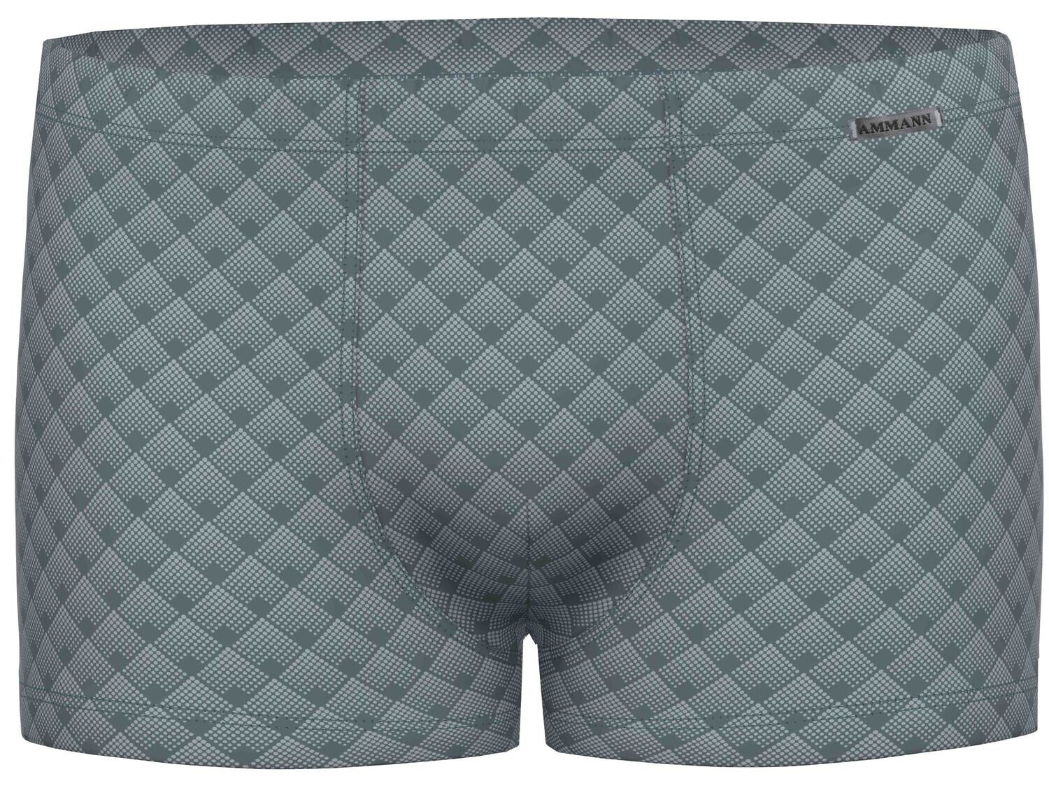 Ammann Heren boxer: , Blauw geprint tot 4XL, Katoen Modal