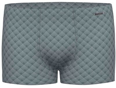 Ammann Heren boxer: , Blauw geprint tot 4XL, Katoen Modal
