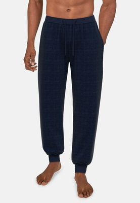 Tom Tailor Heren Trainingbroek: Badstof ( Terry ) Donker blauw